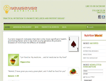 Tablet Screenshot of newsensenutrition.com
